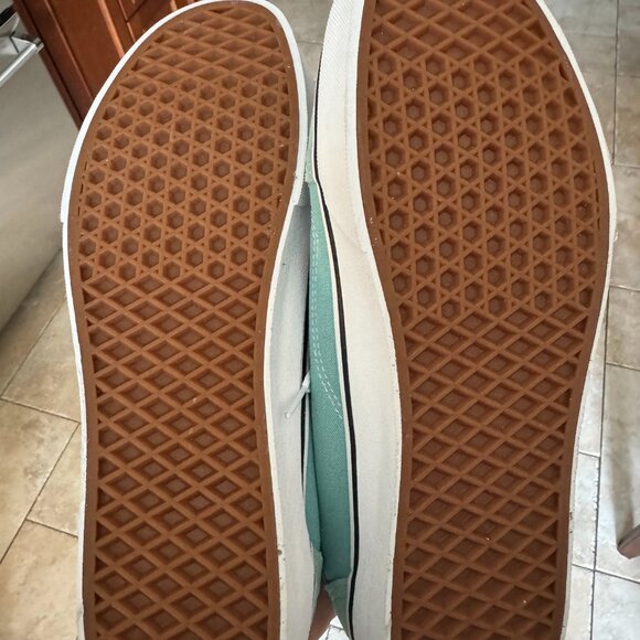 Vans Old Skool Shoes Aqua Haze/True White Mens Size 11.5 - Picture 4 of 5